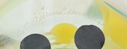 Cattis Åselius-Lidbeck, vas, glas, ''Unikat, Fauve Collection'', Johansfors, signerad.