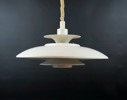Taklampa, metall, TS Belysning, Danmark, 1960-tal.