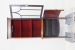 Skåp, trä/glas, edwardianskt, England, 1900-talets början.