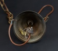 Taklampa, metall/glas, tiffany-stil, Miranda AB.