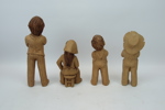 Lee Bortin, figuriner, 8 st, keramik, Chicago, signerade.