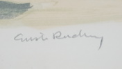 Gustav Rudberg, litografier, 3 st, numrerade och signerade.