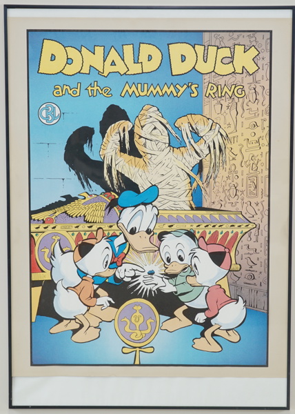 Affisch, "Donald Duck and the mummy´s ring".