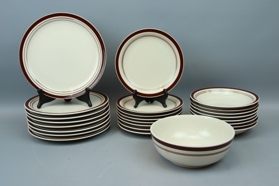 Matservis, 25 delar, stengods, Yamashu Stoneware, Japan.