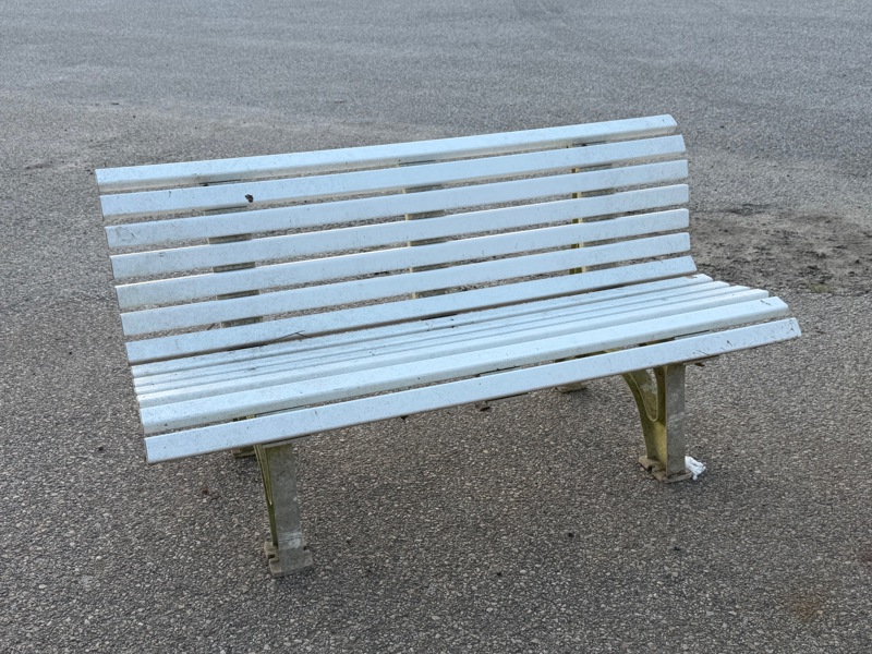 Trädgårdsbänk, plast.