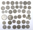Mynt, ett parti, delvis silver, Sverige, 1800/1900-tal.
