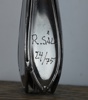 Rune Säll, skulptur, 24/75, metall/trä, signerad. 
