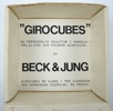 Beck & Jung, skulptur, ''Girocubes'',  aluminium/plexiglas, EA 13/50, signerad, daterad 1977.