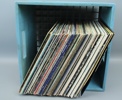 Vinylskivor i plastback, ett parti, mest rock, bl.a Uriah Heep.
