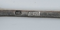 Bestickservisdelar, 12 st, silver 875.