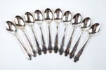 Kaffeskedar, 10 st, silver, ''Disa''.