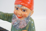 Tomte med lykta, keramik, Heissner, 1900-talets andra hälft.