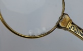 Lornjetter, 2 st, gulmetall/emajl, 1800/1900-tal.