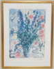 Marc Chagall, efter, "Floral bouquet", tryck, numrerad 485/500, signerad i trycket.
