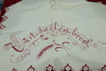 Broderad textil, ett parti, 1900-tal.