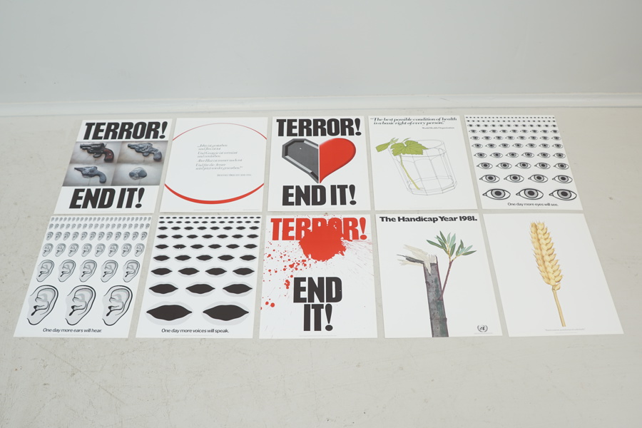 Gert Jacobsson och Anders Österlin, Mini-posters, 10 st, kommer i mapp, 1977-1982.