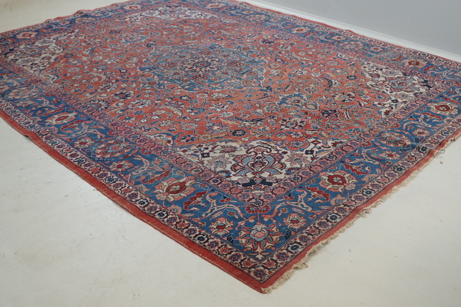 Matta, orientalisk, handknuten, ull.