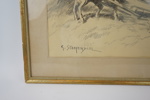 Georg Stoopendaal, blyertsteckning, signerad.