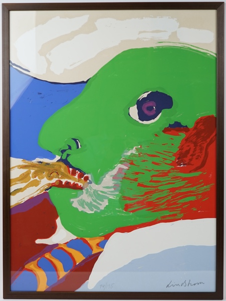 Bengt Lindström, litografi nr 94/135, signerad.