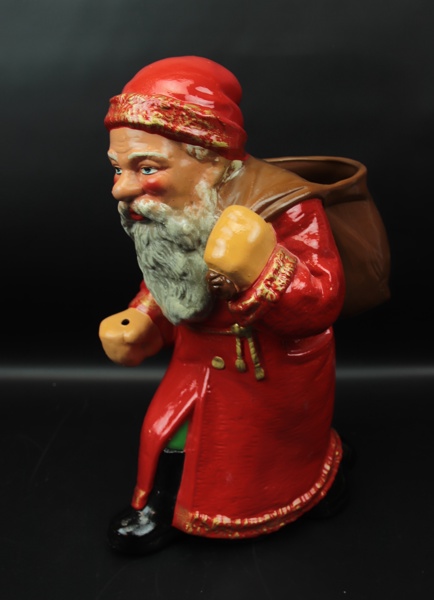 Tomte med säck, lergods, 1900-tal.