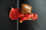 Tomte med säck, lergods, 1900-tal.