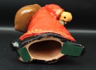 Tomte med säck, lergods, 1900-tal.
