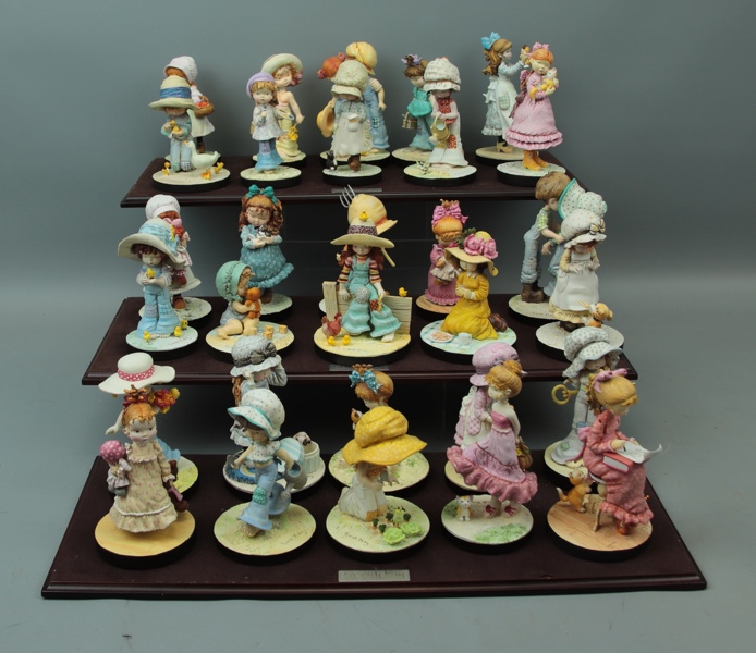 Samlarfiguriner, 30 st, efter Sarah Kay, Atlas Collection.
