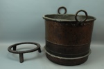 Koppargryta på trefot, 1800-tal.