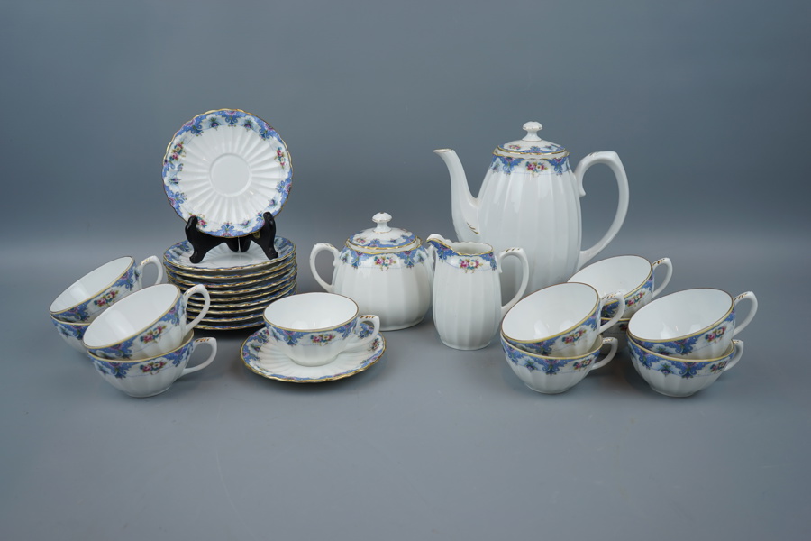 Kaffeservis, 14 delar, porslin, Württemberg.