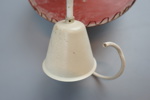 Taklampa, glas/metall, 1900-talets mitt.