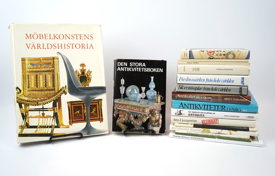 Böcker om antikt m.m, 17 st.