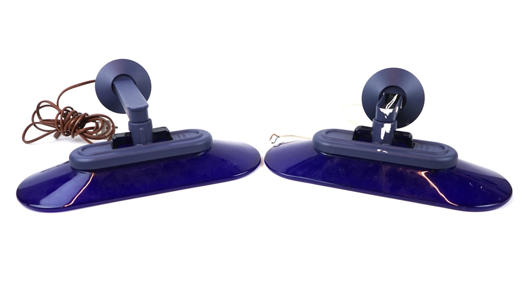 Vägglampor, ett par, glas/metall, ''Jill'', Flos, Arteluce, Italien.