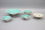 Porslin, 5 delar, Kina, 1800/1900-tal.