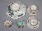Porslin, 5 delar, Kina, 1800/1900-tal.