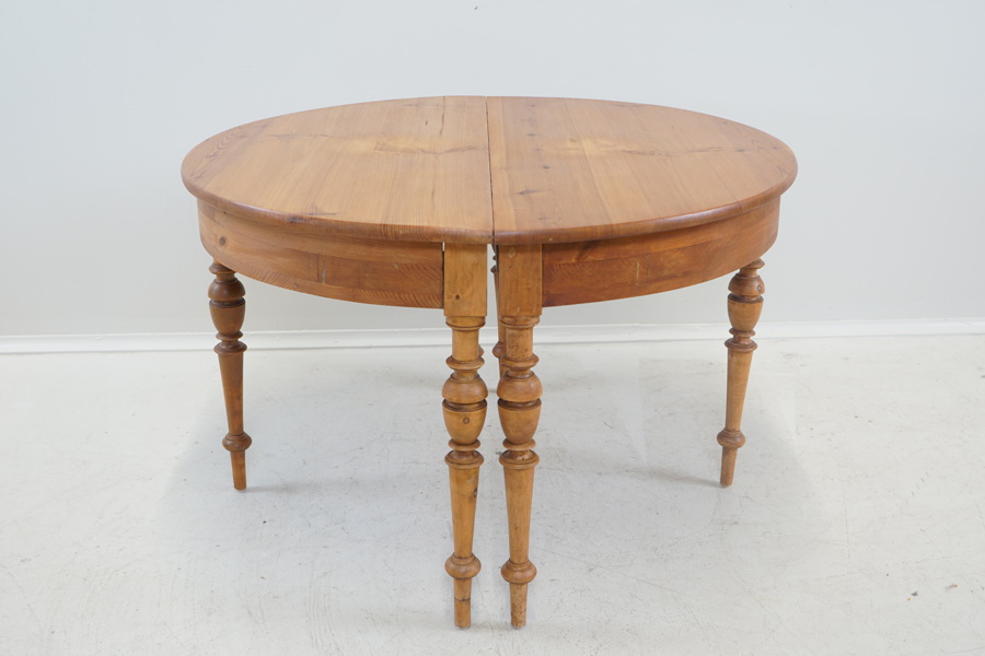 Halvmånebord, ett par, trä, 1800/1900-tal.
