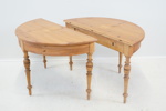 Halvmånebord, ett par, trä, 1800/1900-tal.