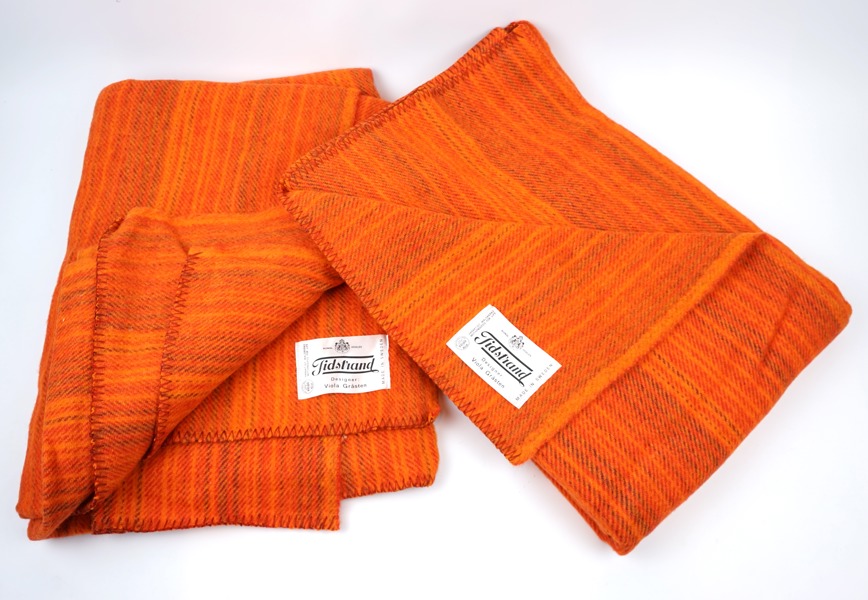 Viola Gråsten, plädar, ett par, ull,  Tidstrand.