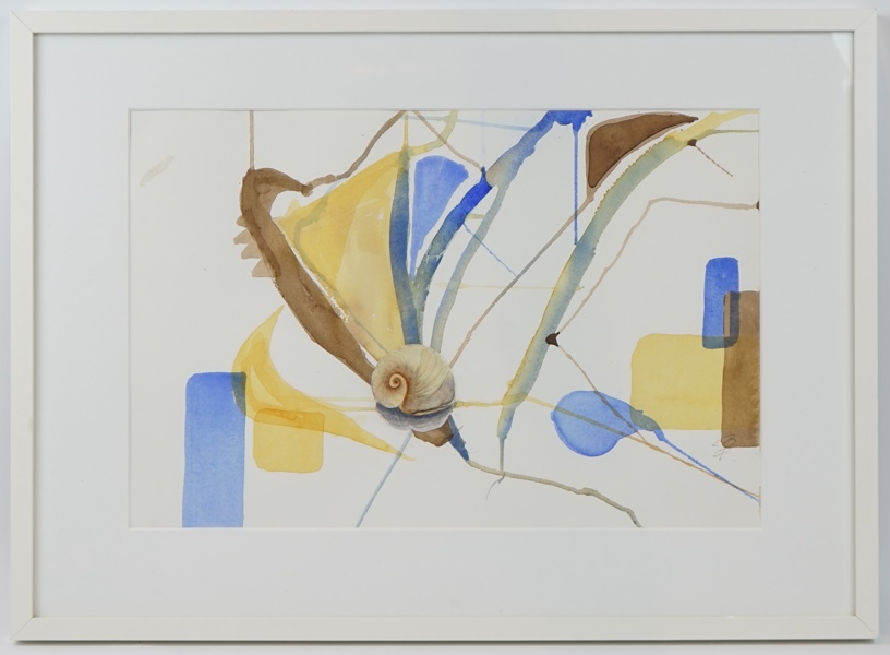 Oidentifierad konstnär, akvarell, monogramsignerad.