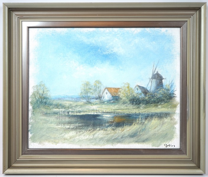 Carl Julius, olja på duk, signerad.