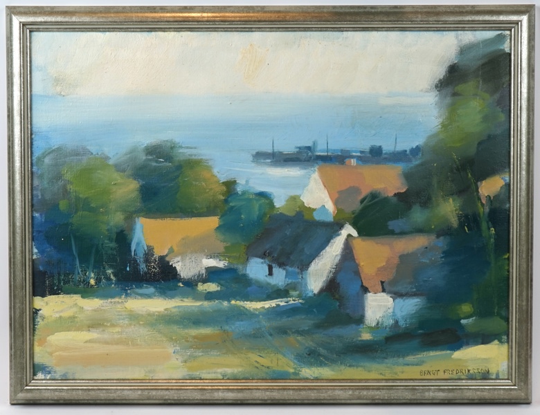Bengt Fredriksson, olja på duk, signerad.