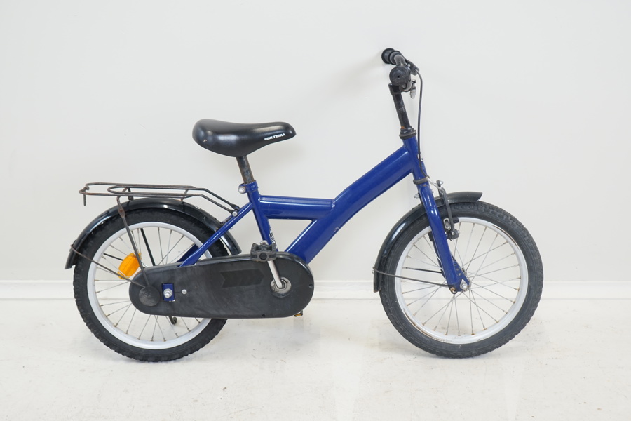 Barncykel, 16 tum, Biltema.