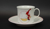 Aina Stenberg, kaffeservis, 22 delar, porslin, "Tomtejul", Rörstrand.
