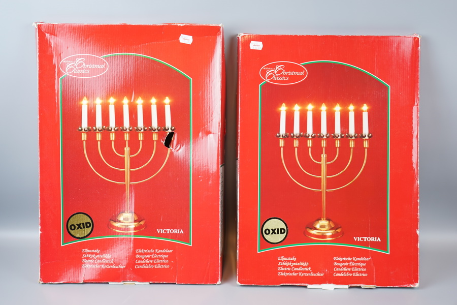 Elljusstakar, 2 st, oxid, Victoria, Christmas Classics.