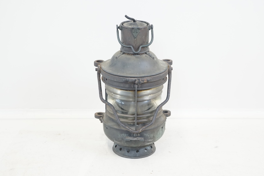 Lanterna, metall, glas, Barbier & Fenestre, Paris, 1900-tal.