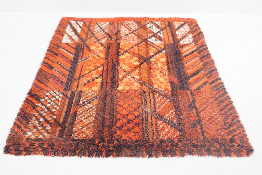 Marianne Richter, ryamatta, "Kolmården", Wahlbecks fabriker, Linköping, 1960/70-tal.