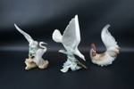 Figuriner, 3 st, porslin, bl.a NAO.