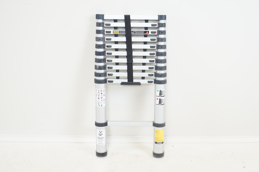 Teleskopstege, lättmetall, 150 kg, CAS.