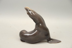 Knud Möller, figurin, sjölejon, porslin, nr 1733, Bing & Gröndahl.