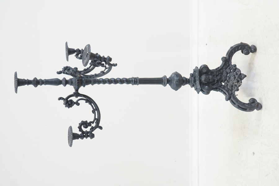 Golvkandelaber, för 4 ljus, gjutjärn, Qvesarum.