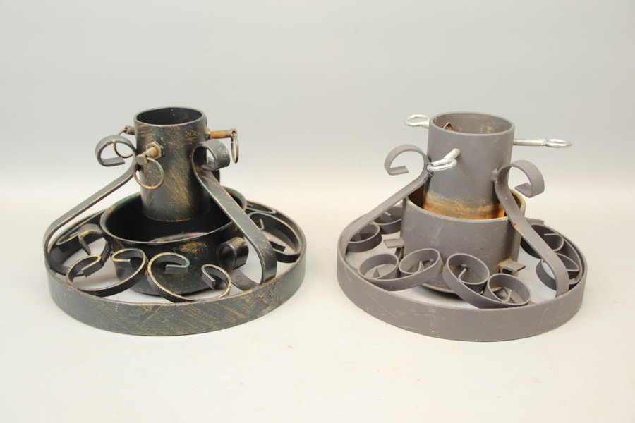 Julgransfötter, 2 st, metall.